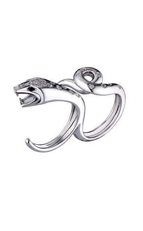 Кольцо Boucheron Kaa Double Trouble Snake Diamond White Gold Ring (24095)