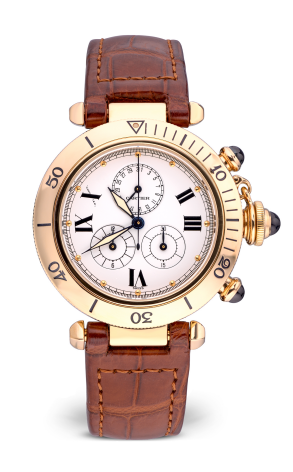 Часы Cartier Pasha Chronograph Yellow Gold 1353 1 (24259)