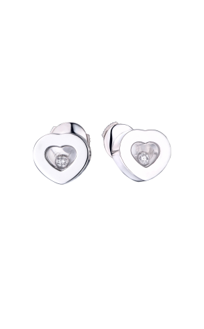 Серьги Chopard Happy Diamonds Hearts White Gold Earrings 83/2897 (24199)