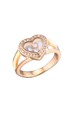 Кольцо Chopard Yellow Gold Happy Diamonds Heart Ring 82/4502 (24120)