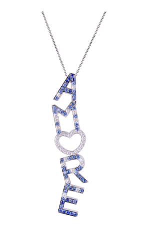 Подвеска Pasquale Bruni Amore Diamond Sapphire Necklace (24226)