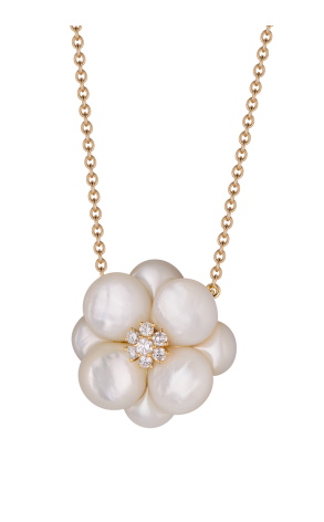 Подвеска Van Cleef & Arpels Vintage Mother Of Pearl Flower Pendant (24128)