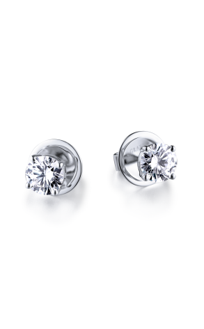 Пусеты GRAFF Platinum and White Gold 1.03 ct F/VVS2 -1.03 ct F/VVS2 Earrings GE12926 (24395)