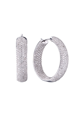 Серьги Salvini Hoop 2,75 ct White Gold Diamonds Earrings (24403)