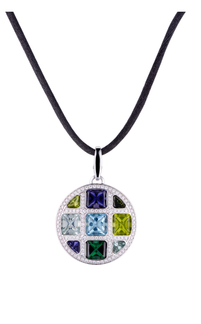 Подвеска Cartier Pasha Multistone White Gold Pendant (24995)