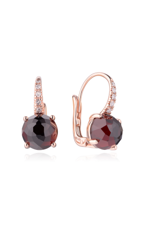 Серьги MIMI Happy Rose Gold Garnet Earrings OK501R8GB (24556)