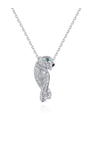 Колье Cartier Panthère de White Gold Diamonds Necklace B7224600 (24563)