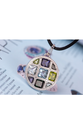 Подвеска Cartier Pasha Multistone White Gold Pendant (24995) №2