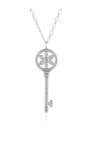 Подвеска Tiffany & Co Daisy Platinum Diamond Key Pendant (24533)