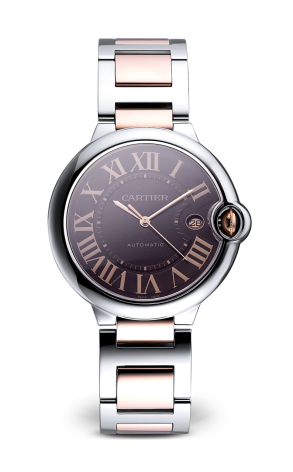 Часы Cartier Ballon Bleu 3001 Men's Automatic Watch Ss & 18k Rose Gold With Box 42mm 3001 (27242)