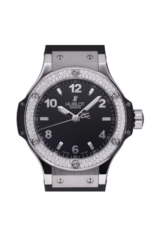 Часы Hublot Big Bang 38 mm Quartz Steel with Diamonds Black Dial 361.SX.1270.RX.1104 (29900) №2