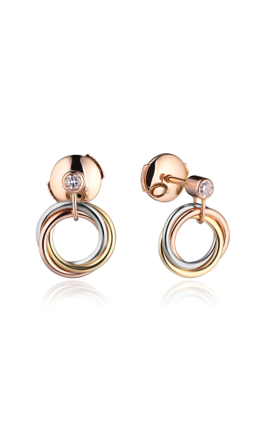 Серьги Cartier Trinity Earrings B8043200 (27401)