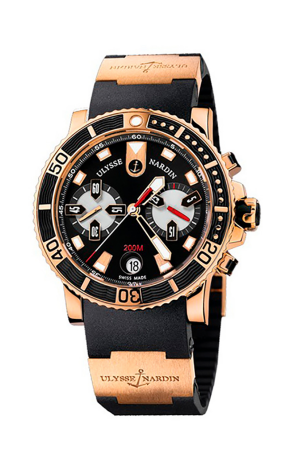 Часы Ulysse Nardin Ulysse Nadrin Marine Maxi Diver Chronograph 8006-102-3A/92 (27828)