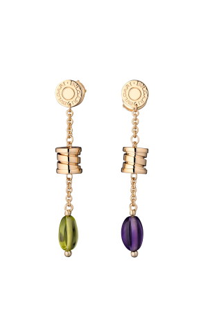 Серьги Bvlgari B.Zero1 Yellow Gold Multi-Gemstone Earrings OR854507 (27839)