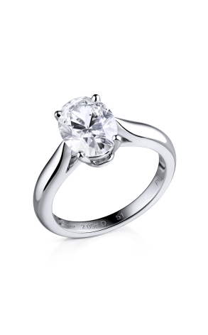 Кольцо Cartier Solitaire 2,05 ct G/VVS2 Platinum Ring (27808)