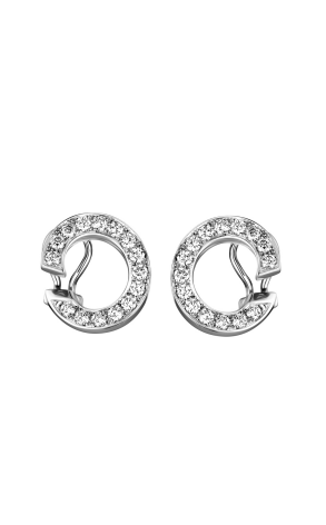 Серьги Chopard Diamond Hoop White Gold Earrings 84/6907 (27859)
