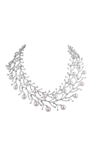 Колье Stefan Hafner White Gold Diamond Pearl Necklace (28416)