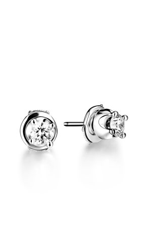 Пусеты Bvlgari Corona 0.31 ct E/VS2 GIA Earrings OR172305 (28104)