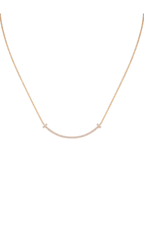 Подвеска Tiffany & Co Tiffany T Smile Mini Yellow Gold Pendant (28482)