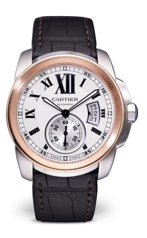 Часы Cartier Calibre De 18K Rose Gold & Steel 3389 (28623)