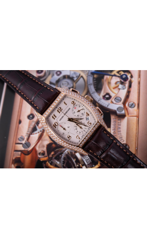 Часы Girard Perregaux Richeville Chronograph 18K Rose Gold 27650 (23256) №6