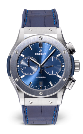 Часы Hublot Classic Fusion Chronograph 45mm Blue Dial 521.NX.7170.LR (29112)