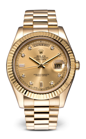 Часы Rolex II Day-Date Yellow Gold Champagne Diamonds 41mm 218238 (29104)