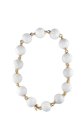 Колье Bvlgari Bulgari Chandra Porcelain Bead Gold Necklace (29201)