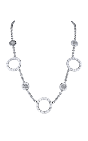Колье Bvlgari - White Gold Diamond Necklace (29306)