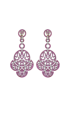 Серьги Jacob & Co Lace Collection Ruby Earrings 20170002515 (28848)