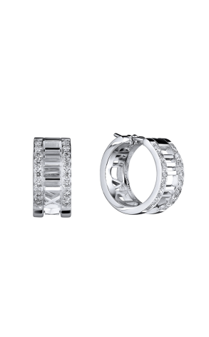 Серьги Tiffany & Co Atlas White Gold Diamonds Earrings (28846)