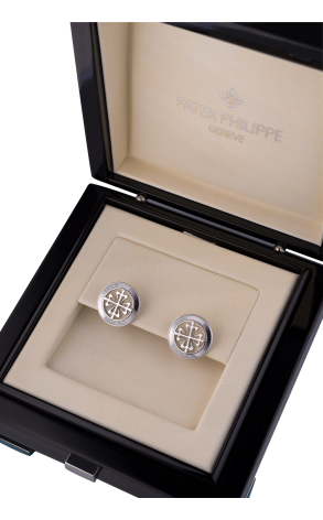 Запонки Patek Philippe Calatrava White Gold Cufflinks 9089G (22428) №2