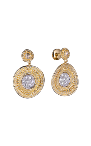 Серьги Carrera y Carrera Ruedo Yellow Gold Diamonds Earrings DA11110 (29897)