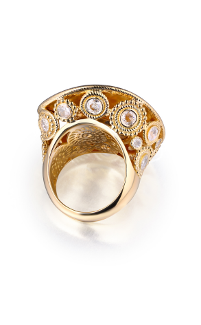 Кольцо Carrera y Carrera Ruedo Yellow Gold Diamonds Ring DA11112 (29892) №2