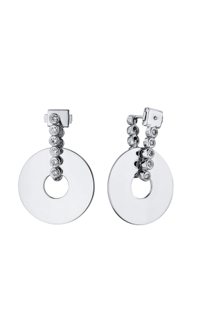 Серьги Chaumet White Gold Diamonds Disk Earrings (29911)