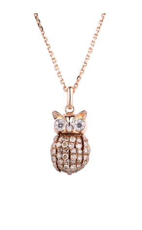 Подвеска Pippo Perez Owl Rose Gold Brown Diamonds Pendant (29530)