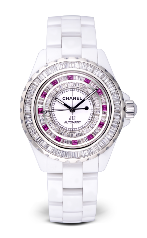 Часы Chanel J12 38mm White Ceramic Automatic Diamond Bezel Diamond (30191)