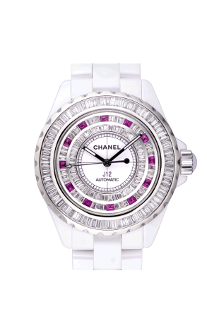 Часы Chanel J12 38mm White Ceramic Automatic Diamond Bezel Diamond (30191) №2