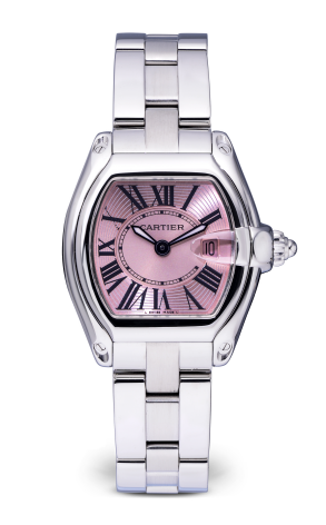 Часы Cartier Roadster Stainless Steel Pink Dial Ladies 2675 2765 (30368)