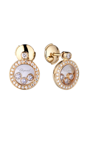 Серьги Chopard Happy Diamonds Yellow Gold Earrings 83/3957 (30110)