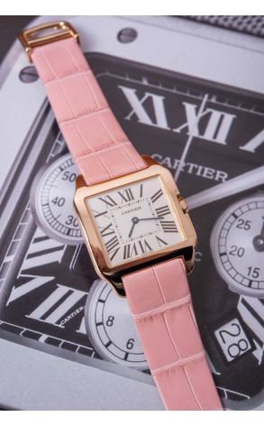 Часы Cartier Santos Dumont Rose Gold Резерв G 2788 (30100) №3