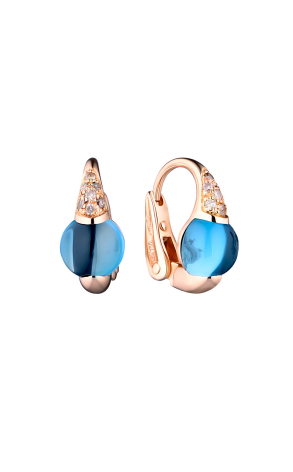 Серьги Pomellato Luna London Blue Topaz Earrings O.A304O2BGCL (27879)