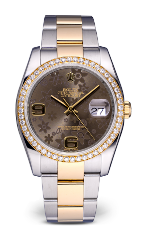 Часы Rolex Datejust 36 mm Flower Dial Diamond Bezel 116243 (30140)