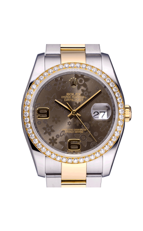 Часы Rolex Datejust 36 mm Flower Dial Diamond Bezel 116243 (30140) №2