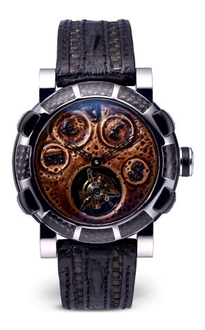 Часы Romain Jerome Tourbilion Rusted steel T-oxy III Tourbillon black Extreme TO.MO.CRISIS.F1.B1BB.00 (30891)