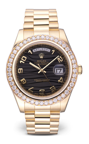 Часы Rolex Day-Date President II 218238 41mm Custom Black Diamond Bezel 218238 (32084)