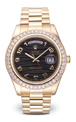 Часы Rolex Day-Date President II 218238 41 мм Custom Black Diamond Bezel 218238 (32084)