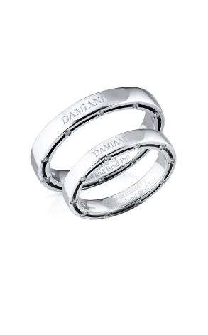 Кольцо Damiani D.side Brad Pitt White Gold Weddind Rings 20053388 (32068)