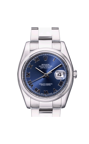 Часы Rolex Oyster Perpetual 36mm Blue Roman Dial 116200 116200 (31894) №2