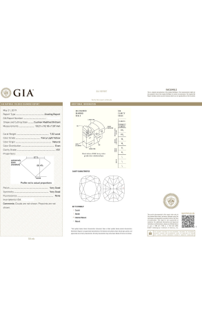 Кольцо GIA с 7,02 ct Fancy Light Yellow/VS1 GIA (32276) №2